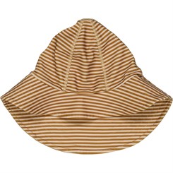 Wheat UV sun hat - Golden green stripe